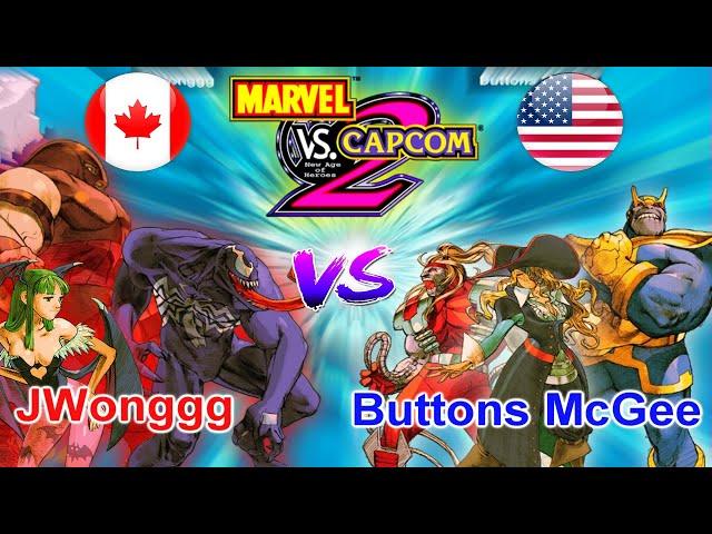 Marvel vs Capcom 2: New Age of Heroes - JWonggg vs Buttons McGee