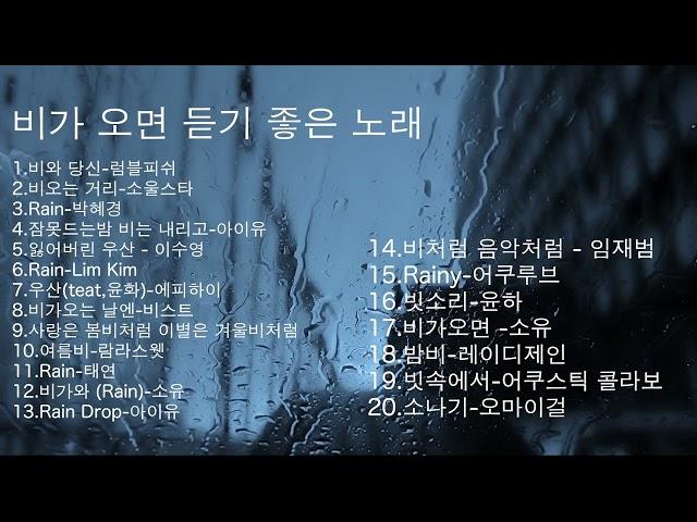 고음질 비오는날 듣기 좋은 노래모음  광고없이 듣는법 활용하세요 감성발라드