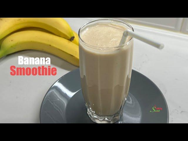 Delicious Banana Smoothie In 5 Minutes / A Healthy Milkshake For The Summer Enjoy 