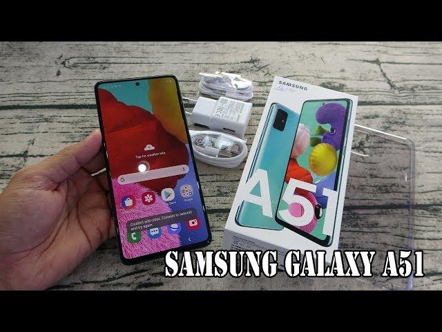 Samsung Galaxy A51 Prism Crush Blue color unboxing | camera, fingerprint, face unlock