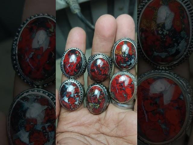 batu cincin badar besi red hot #batucincin #batuakik #gemstone #batumotif #batu #handmade