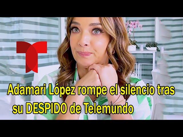 Adamari López rompe el silencio tras su DESPIDO de Telemundo