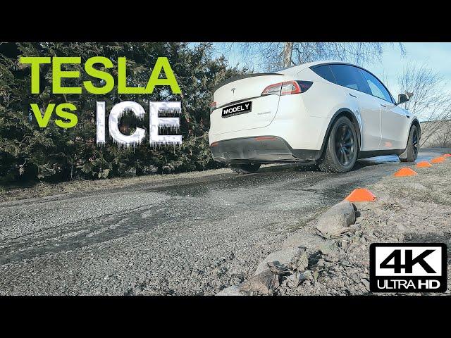 Tesla Model Y - RWD or AWD, how good is it on ice?