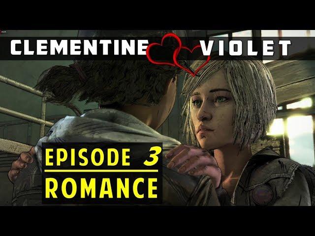 [Violet & Clementine] All Moments from Episode 3 - The Walking Dead (Clem x Violet Romance)