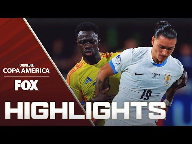 Uruguay vs. Colombia Highlights | 2024 Copa América | Semifinals