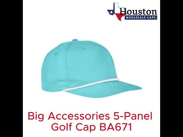 Big Accessories 5 Panel Golf Cap BA671 #customcaps #baseballhat #embroideredcaps #customtruckerhat