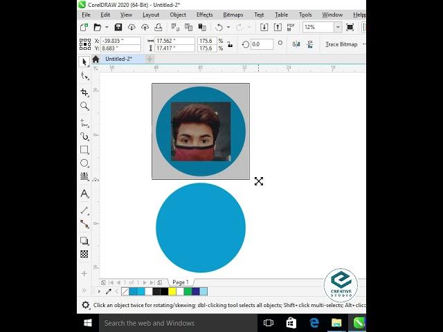 Change any shape corner into blur type in corel draw
