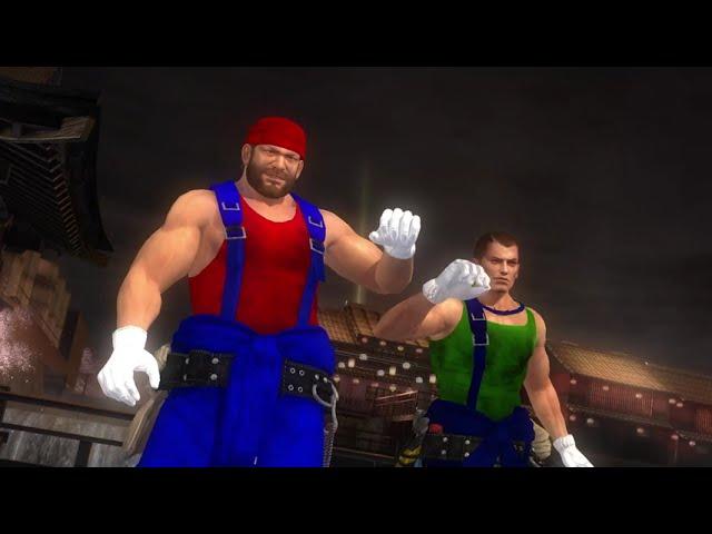 Mario and Luigi Vs Bowser and Bowsette in Dead or Alive 5