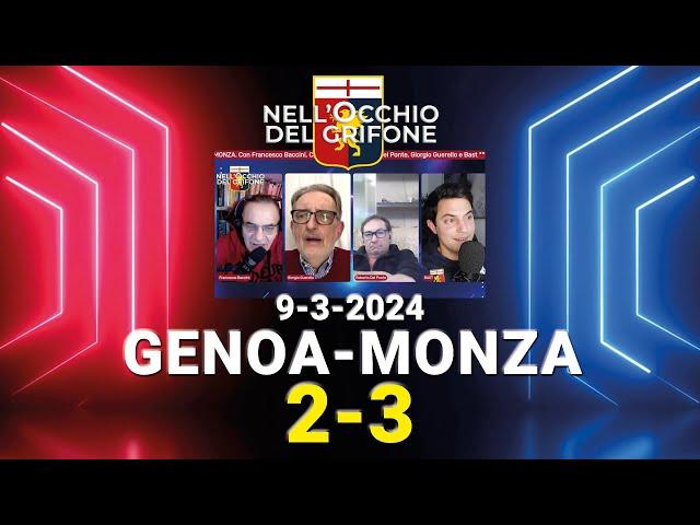 GENOA-MONZA. Con Francesco Baccini, Roberto Del Ponte, Giorgio Guerello e Bast