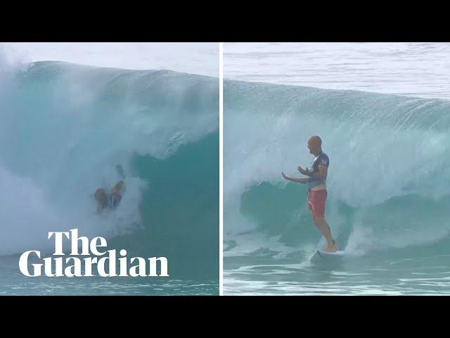 Kelly Slater makes miraculous recovery after near-certain wipeout