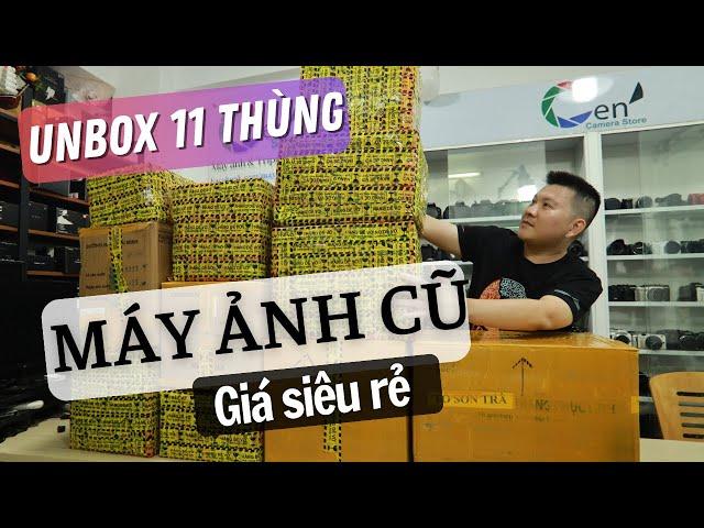 Nay shop về tới 11 thùng hàng, ae ghé chọn máy nha - Khui thùng hàng máy ảnh cũ Cen Store