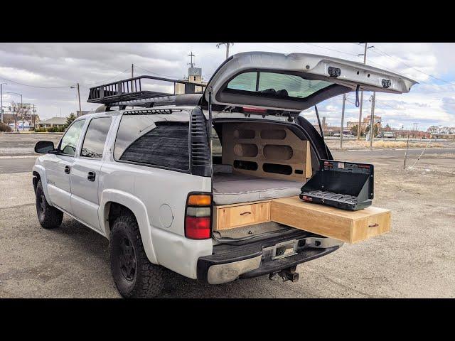 Overland Chevy Suburban Bed Platform and Drawer System #overlanding #overlandbuild #suboverland