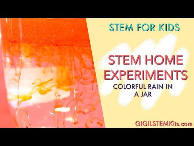 Colorful Rain In a Jar Science Experiment | Science for Kids | STEM for Kids