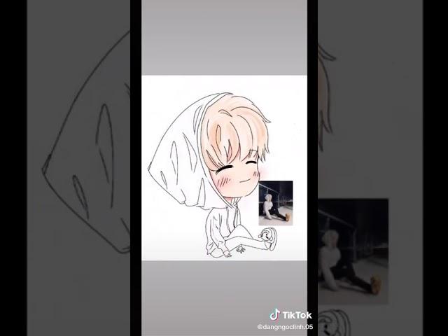 Vẽ Chibi anh Jack. Cre: in video