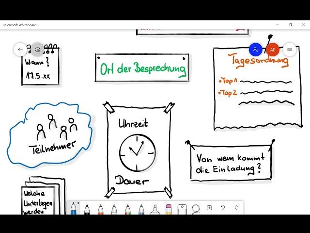 Sitzungen und Besprechungen planen