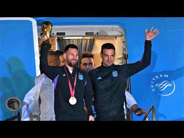 Lionel Messi Arrives In Argentina As The World Champion