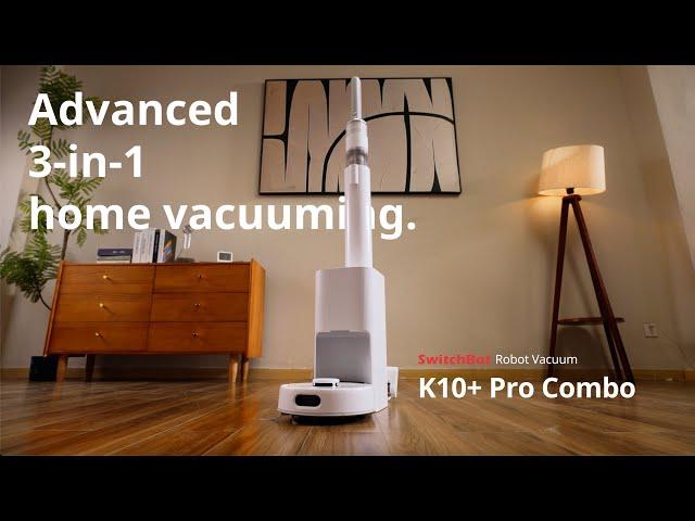 SwitchBot K10+ Pro Combo | Advanced 3-in-1 home vacuuming.