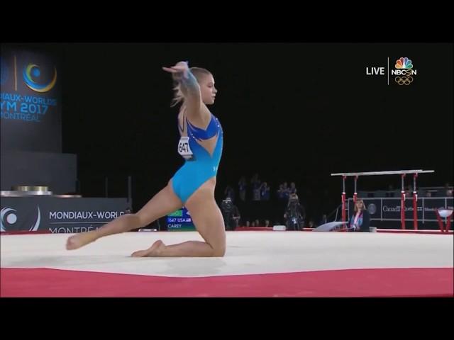 Jade Carey -  Floor Final -  World Artistic Gymnastics Championchips 2017 NBC