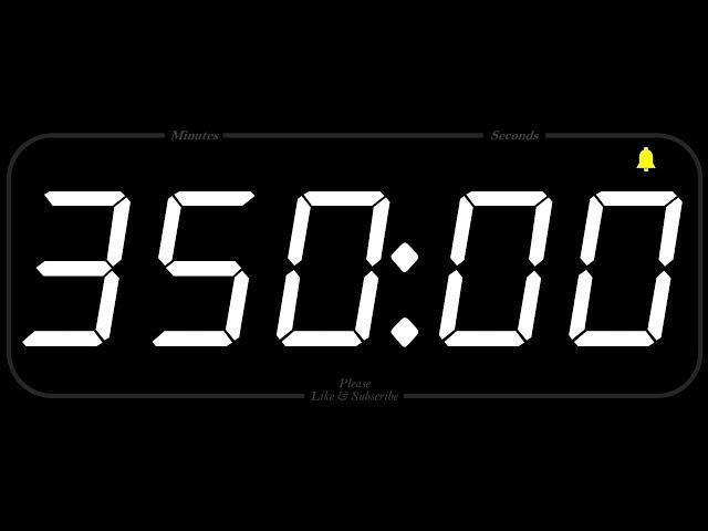 350 MINUTE - TIMER & ALARM - 1080p - COUNTDOWN