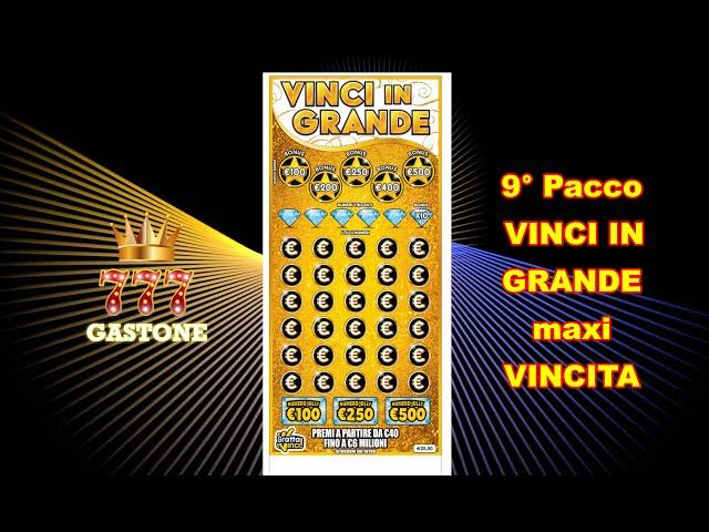 MAXI VINCITA VINCI IN GRANDE PACCO 9 PARTE SECONDA GRATTA E VINCI