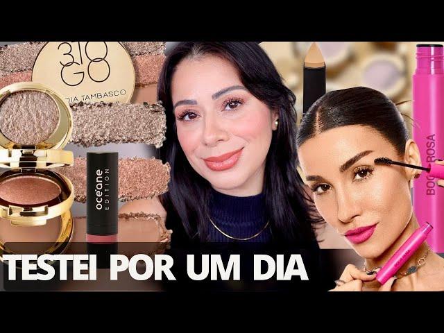 MAKE REAL TESTANDO Comprinhas BOCA ROSA e OCEANE