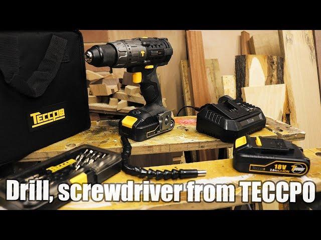 Cordless Drill Driver from TECCPO - unboxing, testing and review