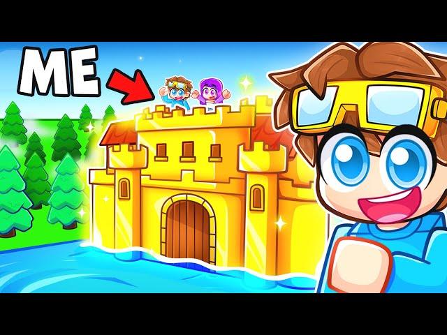 We Built The LARGEST CASTLE In Roblox Build A Boat!