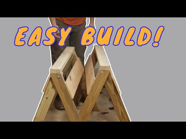 EASIEST FOLDING SAWHORSE BUILD