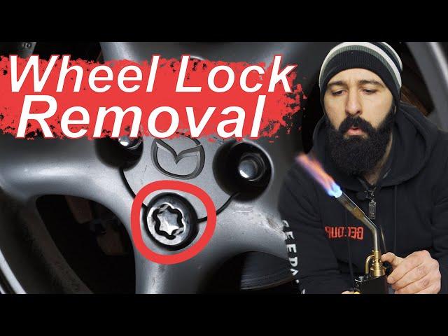 How to remove wheel locks WITHOUT the key || PROJECT MIATA || EP 1