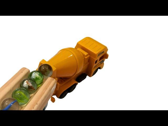 Marble Run Race  HABA Slope & Retro Truck, Garbage Truck Long Version 3