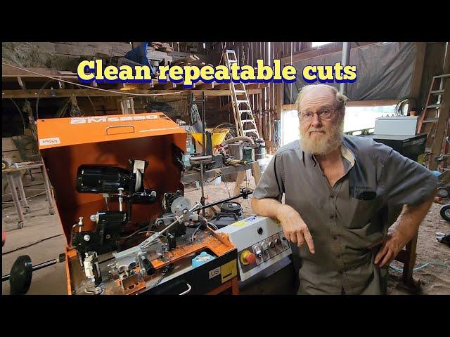 Video #3, Woodmizer BMS 250 sharpening a bandsaw blade