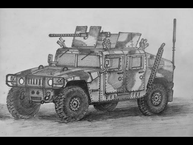 How to Draw a Humvee