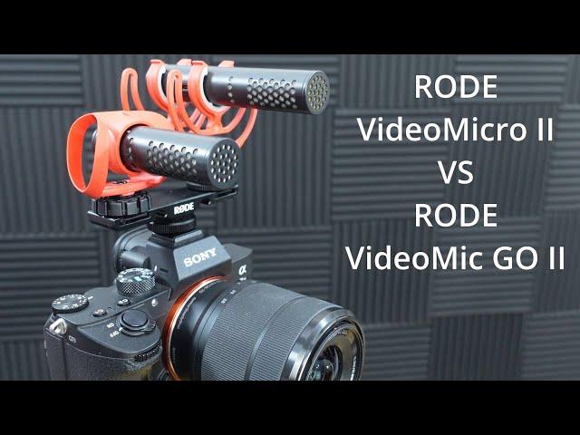 RODE VIdeoMicro II vs RODE VideoMic GO II - Can you hear any difference?