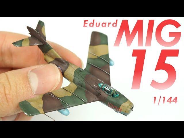 It's so TINY! Eduard's Super44 MiG-15 | 1/144 Build in 4K