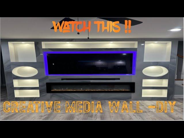 New media wall design DIY