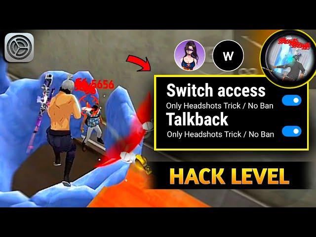  TALKBACK & SWITCH ACCESS Headshot Settings Test Brazilian  Tips And Tricks  FreeFire Max & FF