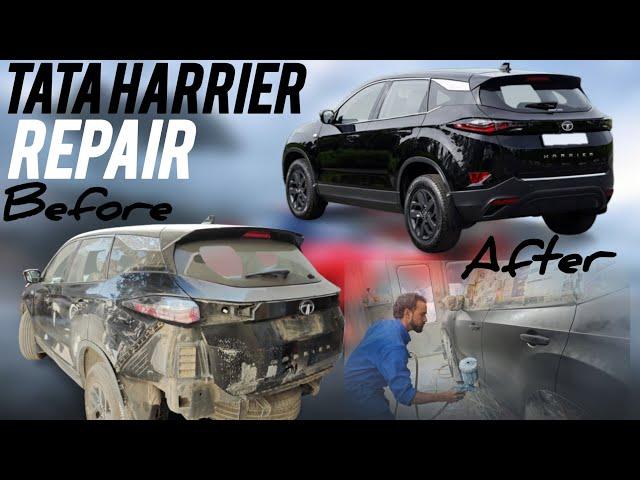 Tata harrier Accident Repairing And Denting Painting @RafiUk04