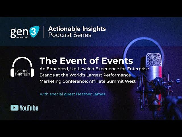 The Event of Events. The World's Largest Performance Marketing Conference: Affiliate Summit West.