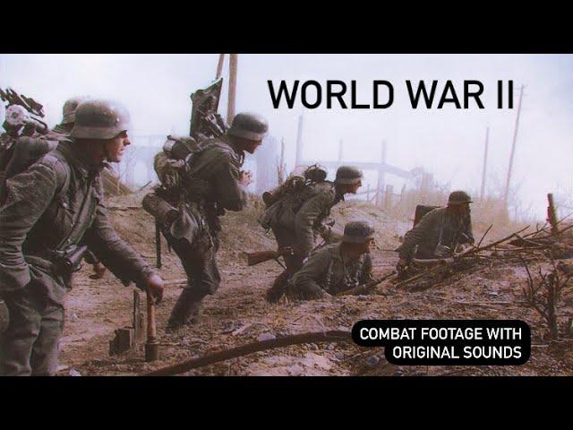 WORLD WAR II Original Color Footage With Sounds