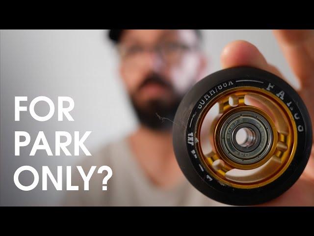 FAMUS Aggressive Inline Skating wheels with Aluminium hub - REVIEW