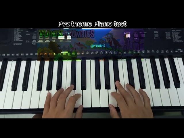 Test Pvz Theme Song On Piano #piano #pianocover