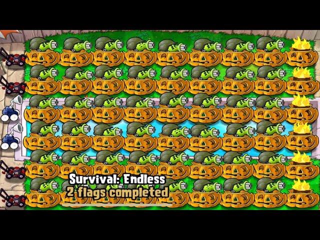 48 Gatling Shooters Vs Survival Endless!! (Pants Vs Zombies 2022 Glitch)