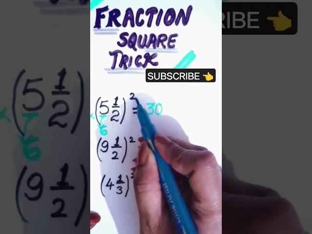 IISquare of mixed fraction trickI #mixedfraction#trending#maths #fraction# subscribe@mathshub6231