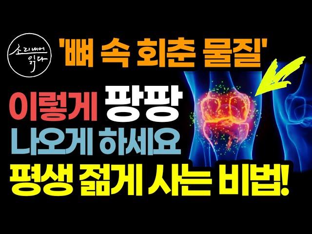 하루 1분, '뼈 속 회춘 물질' 만드는 초간단 비법! / 이렇게 하세요! 골절, 골다공증, 치매 걱정 싹 사라집니다! / 100세 무병장수 비결 / 책읽어주는여자 건강 오디오북