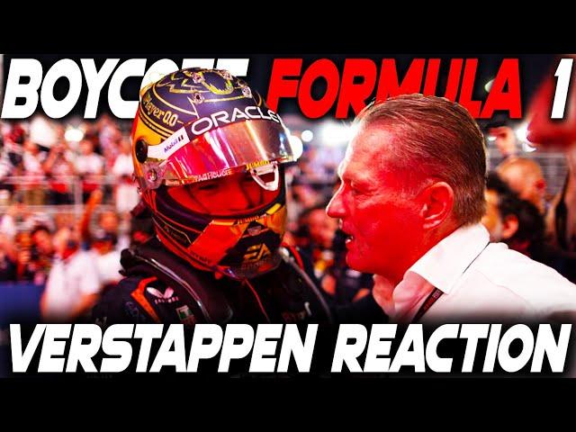 MAX VERSTAPPEN TO  BOYCOTT FORMULA 1