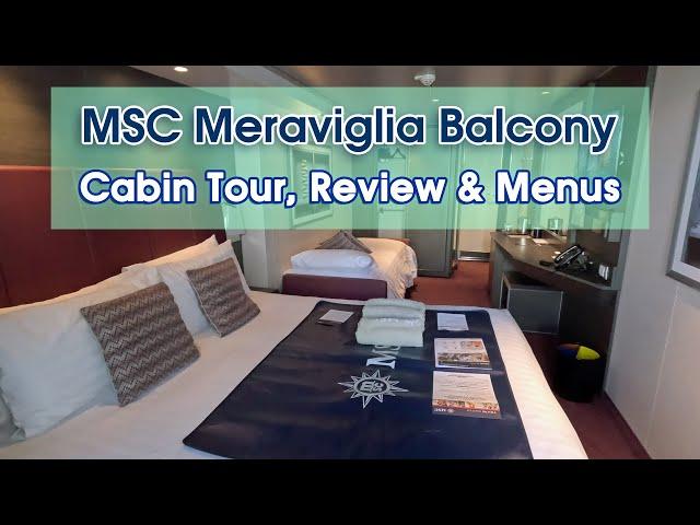 MSC Meraviglia Balcony Cabin Tour 2024