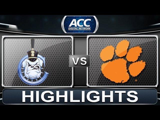 2013 ACC Football Highlights | The Citadel vs Clemson | ACCDigitalNetwork