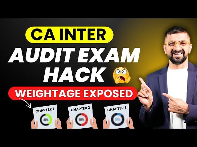 CA Inter Audit: Complete Chapter Weightage and Exam Strategy | Neeraj Arora