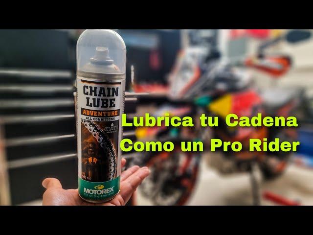 Como LUBRICAR CADENA de MOTO ktm 1190 Adventure R con MOTOREX