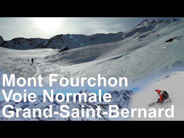 Mont Fourchon via the Col du Grand-Saint-Bernard Valais Switzerland Pennine Alps ski touring